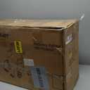 Foldable Rollator Walker with Seat for Seniors & Adults Lightweight 2-in-1 Walker and Wheelchair Combo Adjustable Handle Height Transport Chair with Brakes 300 lbs Weight Capacity (Red Hd-all Terrain(10" Front and 8" Rear Wheels))