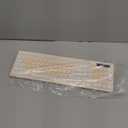 Wireless Keyboard and Mouse Combo, Full-Sized Wireless Keyboard and Adjustable DPI Mouse, 2.4GHz USB Receiver, Keyboard and Mouse for PC, Windows, Desktop, Laptop (Latte Color)