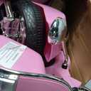 Best Ride On Cars Vespa Scooter, 12V Battery Powered Ride On Car - Electric Scooter for Kids with Leather Seat, Real Lights & Sounds, USB/AUX/SD Slot, Ages 2-5 Years Old, Pink, Large New