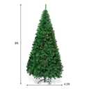 8Ft Artificial PVC Christmas Tree Stand Indoor Outdoor Green