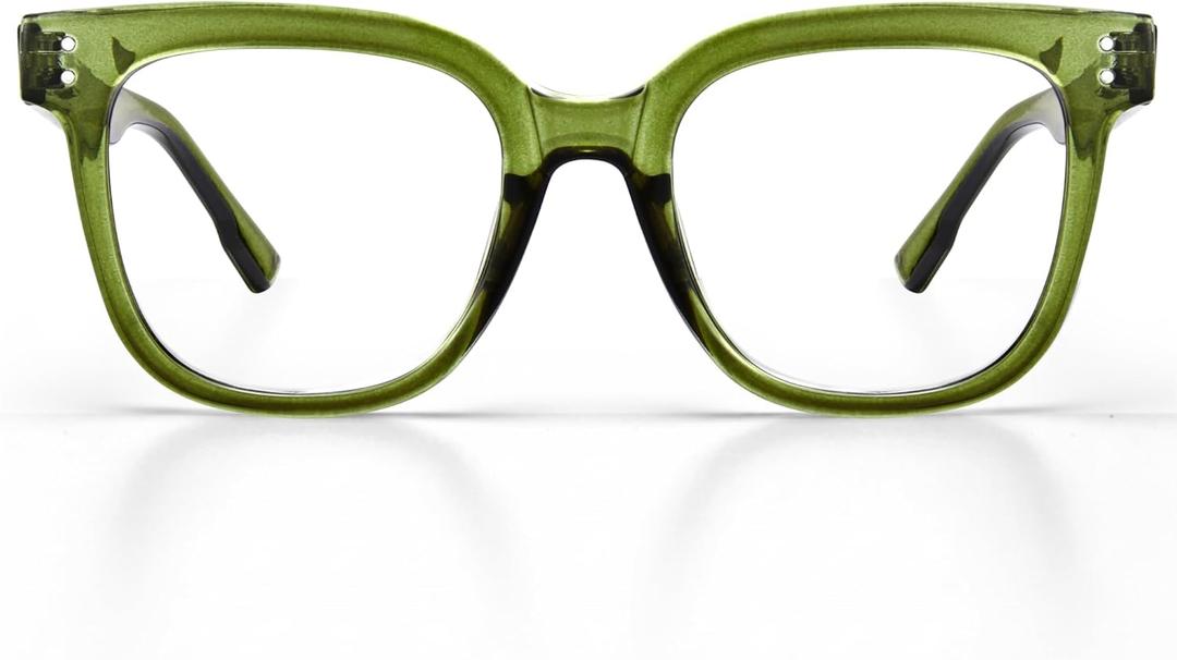 miyya 1.0 Reading Glasses for Women, Fashion Readers for Women Spring Hinge Eye Glasses, Blue Light Reading Glasses