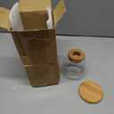 Plant Propagation Station,Hydroponic Glass Container Vase Jars, with Wooden Saucer for Desks, Houses, Garden Decorations, Home Kitchen Decorations and Gifts for Plant Lovers (2)