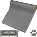 Leather Repair Patch, 24 x 54 Inch, Self Adhesive Leather Repair Tape, Large Vinyl Patch Kit, Vinyl Repair Tape, for Couches, Car Seats, Chairs, Furniture (Grey)