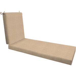 Honeycomb Outdoor Essentials Chaise Lounge, 21 x 70, Hampton Texture Neutral Chair Cushion for Patio Furniture