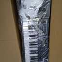 61 Key Keyboard Piano, Portable Electric Piano Keyboard w/LCD Screen, Built-In Speakers, Headphones, Stand, Stool, Music Rest, Microphone, 300 Timbres, 300 Rhythms