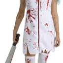 Morph Nurse Halloween Costume for Women, Scary Zombie Nurse Outfit, Creepy Nurse Attire for Halloween Fun (Large)
