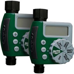 Orbit 62067 1Outlet Programmable Digital Hose Watering Timer, 2Pack