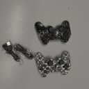 Controller for PS-3 Wireless, Gaming Remote Joystick for Play 3 with Charger Cable Cord (Black Ghost, White Skull)
