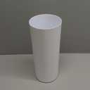 iDesign Freestanding Bathroom Toilet Paper Storage Holder with Lid for 3 Extra Rolls, White (Pack of 1)