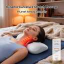 Heated Neck Stretcher with Red Light Therapy, Wireless Cervical Traction Device, Neck Massager 2025 New Upgrade 4 in 1 Portable Massager, Cervical Traction Massager Pillow for Home/Office Used