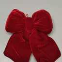 Christmas Decorations Christmas Bows 7.8 * 7.8 Inches Red Velvet Christmas Tree Topper Decor For Indoor And Outdoor Parties, Flower Garlands, Doors, Stairs, Handrails, Etc
