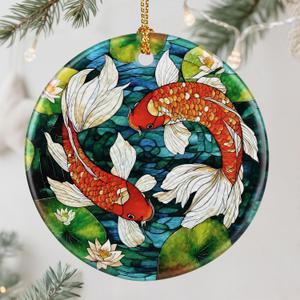 Koi Fish Ornament Christmas Ornament, Christmas Tree Decor, & Perfect Holiday Decor | Koi Fish Lover Gift, Gifts for Friends