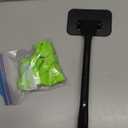 Desin Car Windshield Cleaning Tool, Windshield Cleaner with 5 Washable and Reusable Microfiber Pads and Extendable Handle, for Auto Glass Wiper (Green)