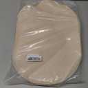 ADRIMER Placemats, Heat Resistant Oval Placemats Set of 12 Washable 12 x 17 Inch, Waterproof Table Mats, Wipeable Pu Place Mats for Kitchen, Dining Room, Beige