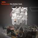 Carburetor Compatible with 25HP 27HP Kohler Engines CH20 CH22 CH25 CH26 Kohler CH670 CH730 CH740 | Replace OEM Part Numbers 24-853-34-S,24-853-162-S,24-853-93-S(Fuel Pump&Air Filter&Oil Filter)