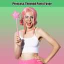 12 Set Princess and Witch Gift Bulk Including 12 Pcs Pink Pentagram Wand Star Ballpoints and 12 Pcs Green Stripes Witch Broom Pens With Organza Bags for Halloween Party Favors Supplies Decorations