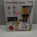 EanOruus Juicer Machines, 3-in-1 Cold Press Juicer with 6.5" Extra Large Chute, 100oz Large Capacity, AC Motor, Makes Juice, Nut Milk & Sorbet, Bright White