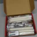 YAUNGEL Window Candles, 8 Pack LED Battery Operated Christmas Candles for Windows with Remote Electric Candle Lights with Removable Candle Holders Suction Cups for Christmas Decorations, Silver