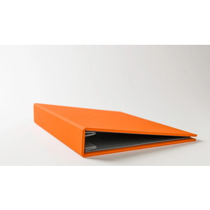 Orange Photo Album, 5x6.5 inches, Black Inside, 48 pages