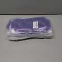 2 x 5 pcs Travel Accessories Cosmetic Pouch Bag Makeup Bag Transparent Custom Clear Pvc,PVC for Woman Fashion Zipper Letter (purple)