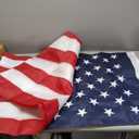 American Flag 4x6 ft: Long Lasting US Flag, Heavy Duty Nylon, Embroidered Stars, Sewn Stripes, Brass Grommets, UV Protection Perfect for Outdoors! USA Flag