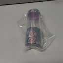 esowemsn 1pc Purple Sequin Glitter Transparent Makeup Brush Holder Travel Brushes Case Bag Cup with Lid Portable Dustproof Cosmetic Storage Organizer for Home Office