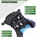 NOOLA Running Vest with 2L Water Bladder, Reflective Hydration Backpack for Men Women, Lightweight Chest Pack with Phone Pocket Adjustable Running Backpack for Marathon Fishing Cycling Hiking, Large
