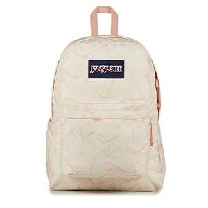 JanSport SuperBreak Plus Backpack with Padded 15-inch Laptop Sleeve and Integrated Bottle Pocket - Spacious and Durable Daypack for Work and Travel - Rows Of Bows