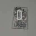 16 Pack Curtain Rings with Clips, Window Clip Rings Curtain Hooks Hangers Clip Rings for Hanging Drapery Drapes Bows, Small 1.26 Inch Diameter, Fits up to 1" Rod, Silver