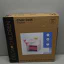 Delta Children Princess Crown Chair Desk with Storage Bin - Ideal for Arts & Crafts, Snack Time, Homeschooling, Homework & More - Greenguard Gold Certified, White/Pink