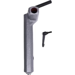 Fafeicy Wood Lathe Tool Rest Holder Base, 1in Hole 14in Length, Cast Steel