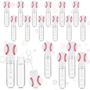 16 Pcs Baseball Bubble Wands Party Favors Baseball Gifts Birthday Bubble Wand Bulk Baseball Party Decorations Baseball Theme Birthday Party Supplies for Outdoor