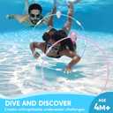SYNCFUN Pool Toys Diving Rings, 2 Packs Swim Thru Rings Dive Pool Game Underwater for Kids for Summer Activities Party Gifts Outdoor