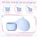 Funnymoom 2 Pack Silicone Cat Slow Feeder, Elevated Slow Feeder Cat Bowl for Dry and Wet Food, Tilted Design with Non Slip Base, Adjustable Angle for Pet (Pink and Blue)