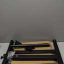 TigerDad Overbed Bedside Desk Mobile Rolling Laptop Stand Tilting Overbed Table with Wheels Height Adjustable Tray Table for Laptop Bed Sofa Side Table (Black)