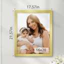 16x20 Picture Frame, Classic Gold 16 x 20 Poster Frame for Horizontal or Vertical Wall Mounting, 1 Pack