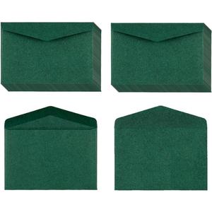120 Pack Mini Envelopes Christmas Red and Green Envelopes Self-Adhesive Kraft Paper Tiny Pockets for Holiday Small Gift Cards Invitations Business Notes(4.13"×2.76") (Green)