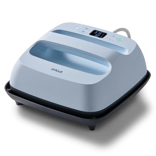 Cricut EasyPress 3 Zen Blue -9" x 9" Heat Iron On HTV Press Machine, For Personalized Gifts, DIY Projects, Custom Totes Bags T-Shirts Apparel Tees and Hoodies with Even Temperature Control Sublimation