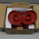 Hummingbird Feeder 2pack-14Ounces5 Feeding Ports Glass Hummingbird feeders for Outdoors,Wide Mouth for Easy Filling/CleaningHanging for Garden Backyard Decor, Includes Ant Moat (Red)