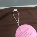 3 Pack Women's Thermal Fleece Long Sleeve Tops, Scoop Neck Slim Fitted Knit Base Layer Undershirts with Thumb Hole (Medium, Brown, White, Black)