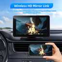 VUKARUAL Wireless Carplay and Android Auto Screen for Car, 7" HD Portable Touch Screen Car Stereo with Bluetooth, Backup Camera, Navigation, Mirror Link for All Vehicles