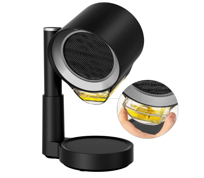 GroTawel Portable Range Hood: Kitchen Countertop Cooking Exhaust Fan Quiet Smoke Removal  3Speed Suction Height & Angle Adjustable Design Duallayer Filter Plugin for Apartments RV BBQ Hot Pot