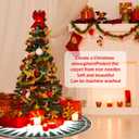 Christmas Christmas Tree Skirt 36 Inch, Snowflake Winter Holiday Tree Mat Decoration