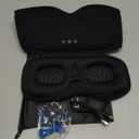 LC-dolida Bamboo Cotton Bluetooth Sleep Mask, 2 in 1 3D Soft Sleep Mask with Sleep Headphones, Sleep Eye Mask with Timing Setting, Blackout Sleeping Mask for Side Sleepers, Women, Men, Black