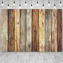 10x8ft Rustic Wood Panel Backdrop Vintage Wooden Photography Background Natural Aged Planks Banner Decoration Wedding Party Portrait Photo Booth Prop
