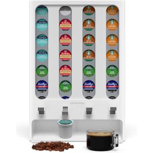 K Cup Holder Creative Coffee Pods Storage Stand Vending-Style K Pod Dispenser K Cup Organizer for 28 Pods