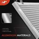 A-Premium Air Conditioning A/C Condenser Compatible with Mitsubishi Outlander 2003 2004 2005 2006 L4 2.4L
