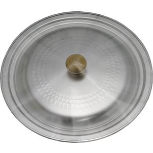 Snow Flat Pot Lid 8.7 x 9.4 inches (22 x 24 cm), Made in Japan, Lightweight, Japanese Artisans