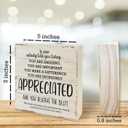 Funny Wooden Sign, You Are Make A Difference, Desk Table Decoration, Gifts For Colleagues, Bosses And Besties, Inspirational Gifts, Women Office Home Decorations And Accessories5x5 Inches)-A02