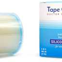 Silicone Tape for Skin Medical Silicone Tape Silicone Skin Tape Soft Silicone Tape Hypoallergenic Tape for Sensitive Skin Pain-Free Removal Tape Secures Dressing 1 2" Wide (5.0ydx2.0in)